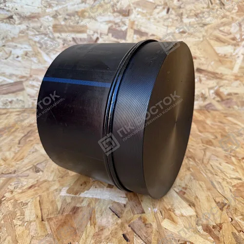 Заглушка ПНД ПЭ100 280 мм SDR17 сварная удлиненная