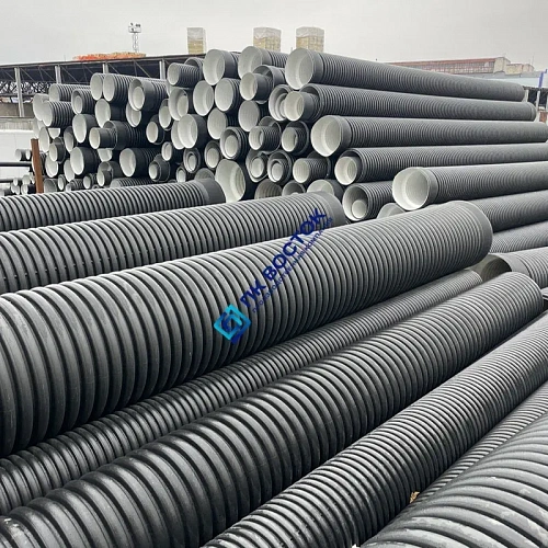 Труба пнд гофрированная 500/427 SN8 двустенная с раструбом