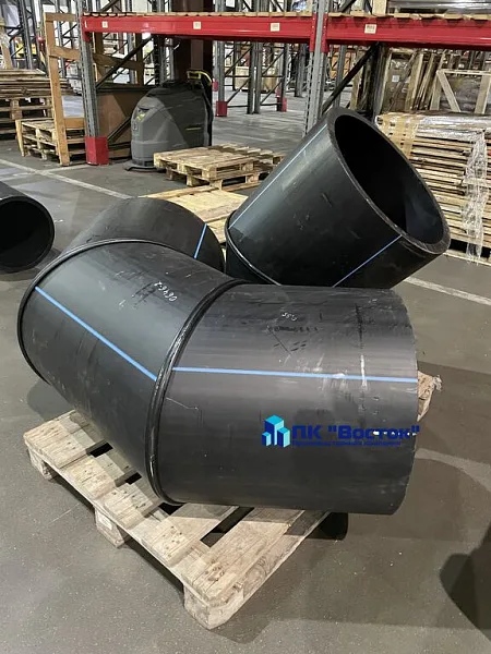 Отвод ПНД 90 гр и 45 гр d 630 мм
